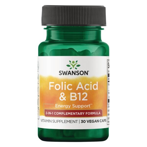 Swanson Folic Acid & B12