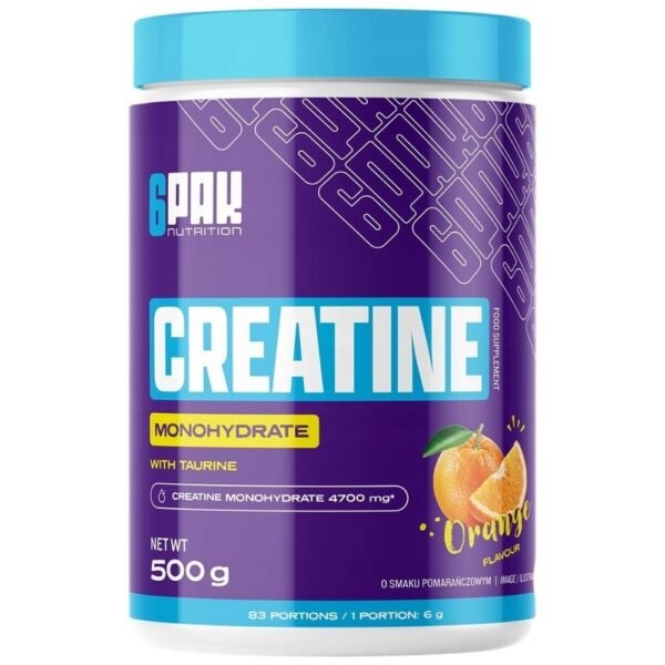 6PAK Creatine Monohydrate jar