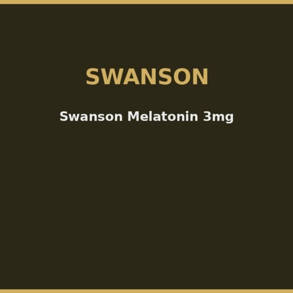 Swanson Melatonin 3mg