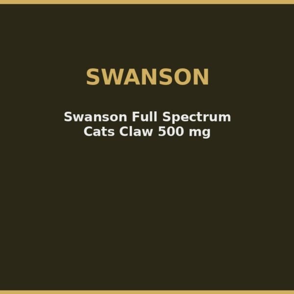 Swanson Full Spectrum Cats Claw 500 mg