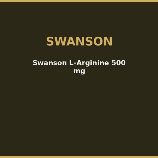 Swanson L-Arginine 500 mg