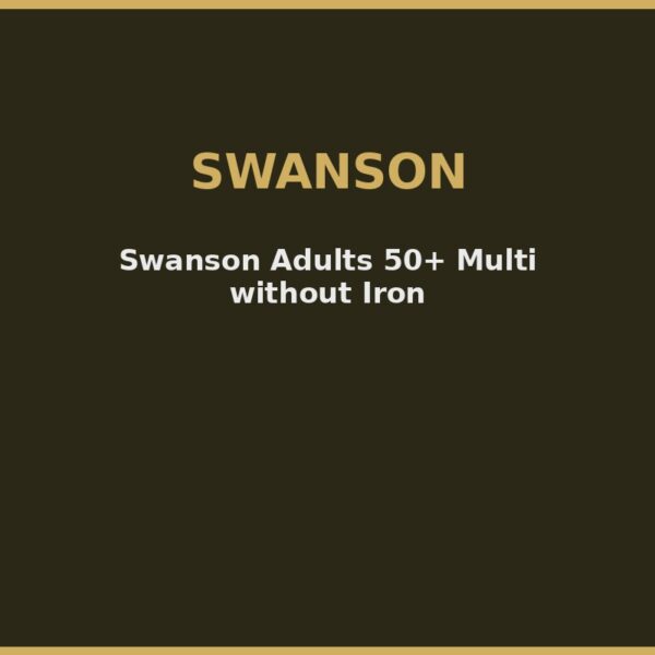 Swanson Adults 50+ Multi without Iron