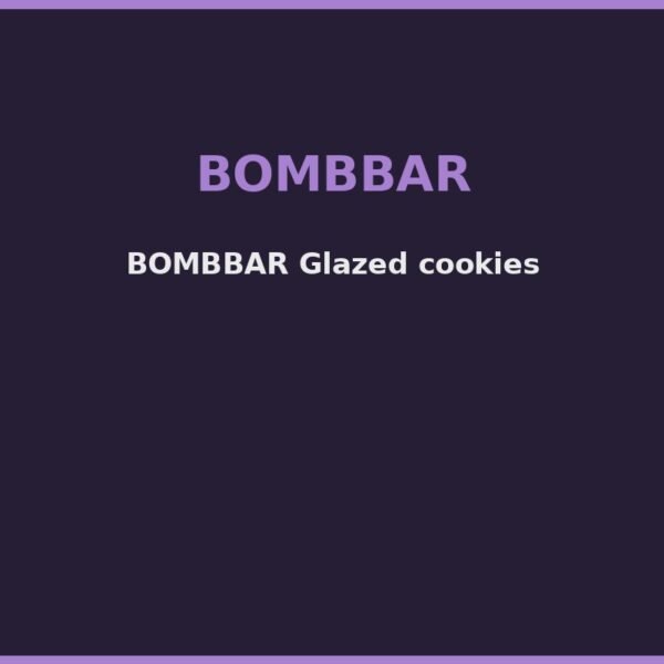 BOMBBAR Glazed cookies