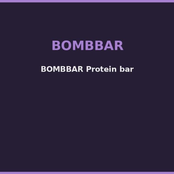 BOMBBAR Protein bar