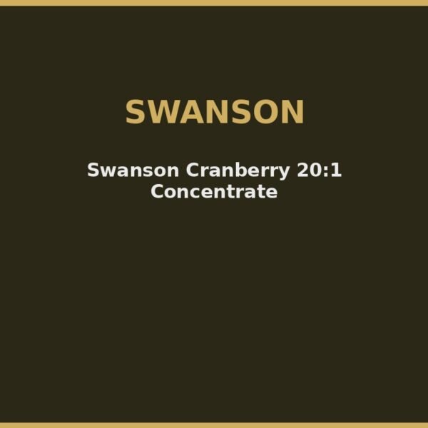 Swanson Cranberry 20:1 Concentrate