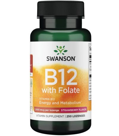 Swanson Vitamin B12 with Folate 1,000 mcg