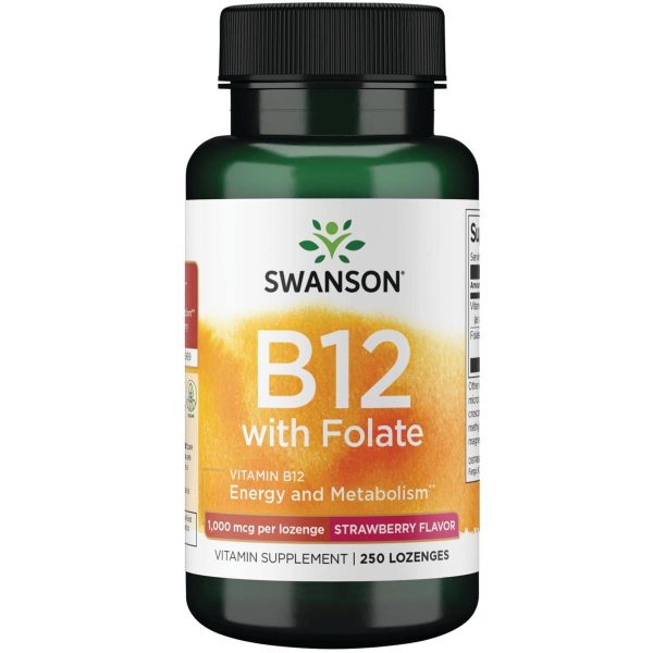 Swanson Vitamin B12 with Folate 1,000 mcg