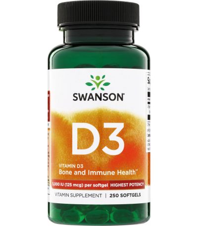 Swanson Vitamin D3 Highest 5000Iu (125 mcg)
