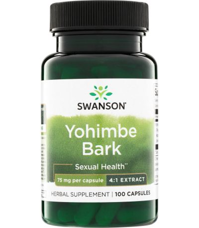 Swanson Yohimbe Bark - 4:1 Extract 75 mg